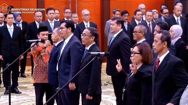 Pelantikan Pejabat Kemenkeu RI