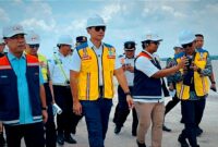 Poto : AHY Tinjau Lokasi Pembangunan Tol Palembang - Betung & Jembatan Musi V