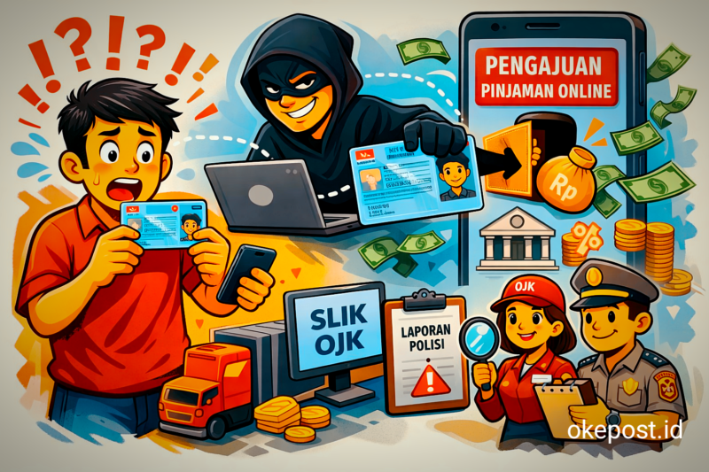 Gambar ilustrasi penipuan dengan menggunakan KTP. (AI)