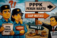 Gambar ilustrasi PPPK Paruh Waktu (AI)