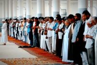 Ket. Gambar Sholat berjama'ah