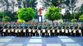 18 prajurit Kodam Vl/Mulawarman menerima penghargaan. (Foto: Dok. Kodam VI/Mlw)