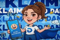 Gambar Karikatur Saldo DANA (sumber : AI)