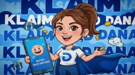 Gambar Karikatur Saldo DANA (sumber : AI)