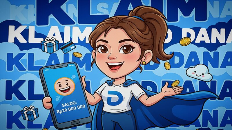 Gambar Karikatur Saldo DANA (sumber : AI)