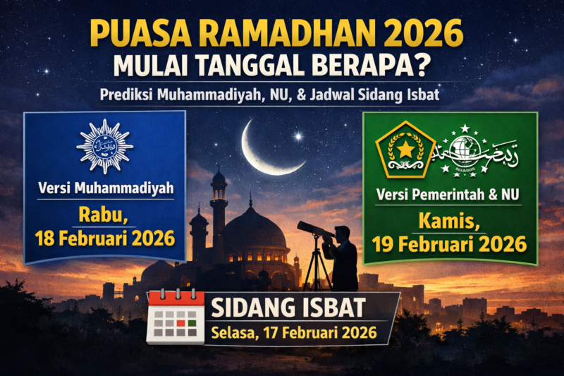 Gambar ilustrasi presiksi Puasa Ramadhan 2026
