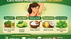 Gambar ilustrasi cara menghilangkan bau badan. AI