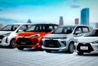 Gambar deretan mobil toyota