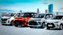 Gambar deretan mobil toyota