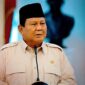 Presiden Prabowo Subianto saat memberikan keterangan pers di Istana Merdeka