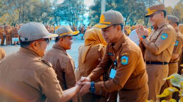 Perkuat Sinergi Pasca Lebaran, Pemkot Sungai Penuh Gelar Apel dan Halal Bihalal ASN