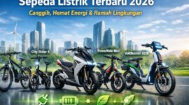 Gambar ilustrasi sepeda listrik