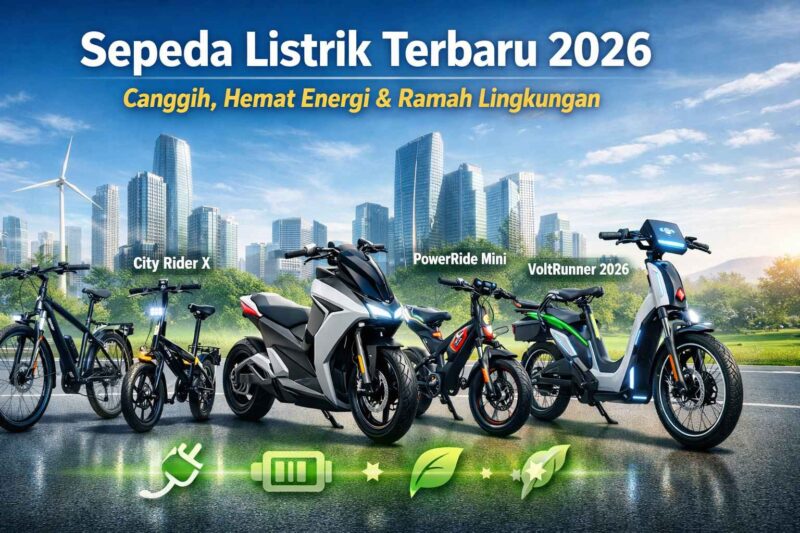 Gambar ilustrasi sepeda listrik