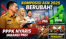 Jumlah PPPK Nyaris Imbangi PNS, Desakan Kontrak Hingga BUP Menguat
