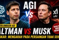 Persaingan AGI Sam Altman vs Elon Musk (ilustrasi)