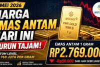 Gambar ilustrasi harga emas