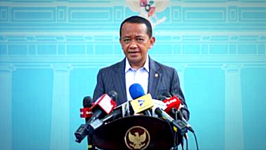 Menteri Energi dan Sumber Daya Mineral (ESDM), Bahlil Lahadalia di Istana. Dok Bakom