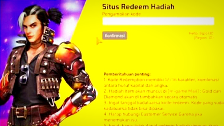 Kode redeem Free Fire