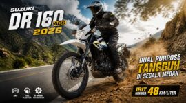 Suzuki DR 160 ABS 2026 Resmi Muncul, Motor Dual Purpose Irit Tembus 48 Km/Liter