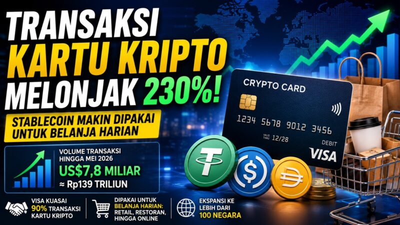 Transaksi Kartu Kripto Melonjak 230 Persen, Stablecoin Makin Dipakai untuk Belanja Harian