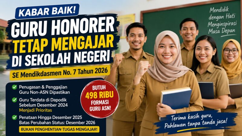 Gambar ilustrasi Guru Honorer (AI)