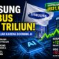 Gambar ilustrasi saham samsung (AI)