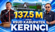 Tender RSUD Kerinci Rp137,5 Miliar Tuntas, Bupati Monadi Sebut Kado Bahagia bagi Masyarakat