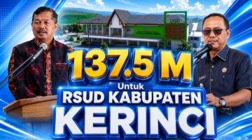 Tender RSUD Kerinci Rp137,5 Miliar Tuntas, Bupati Monadi Sebut Kado Bahagia bagi Masyarakat