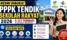 Link Daftar PPPK Tendik Sekolah Rakyat 2026 Resmi Dibuka, Tersedia 5.127 Formasi di SSCASN BKN