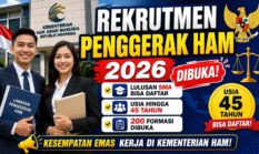 Rekrutmen Penggerak HAM 2026 Resmi Dibuka, Lulusan SMA hingga Usia 45 Tahun Bisa Daftar