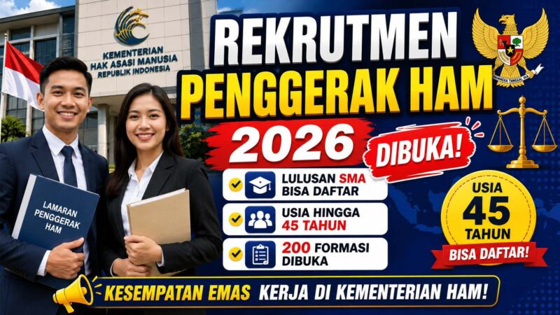 Rekrutmen Penggerak HAM 2026 Resmi Dibuka (ilustrasi)