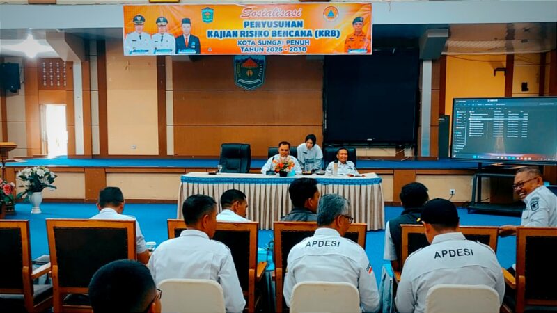 Pemkot Sungai Penuh Susun Kajian Risiko Bencana 2026–2030 untuk Perkuat Pembangunan Tangguh