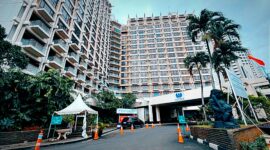 Suasana Kawasan Hotel Sultan dan The Sultan Residence pada masa Sidang Annmaning atau tegurang pengosongan, Senin (9/2/2026)