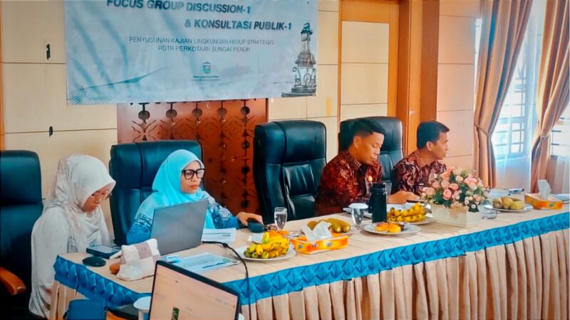Sekda Alpian Buka FGD KLHS RDTR Kota Sungai Penuh 2026–2046