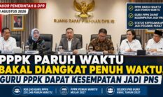 PPPK Paruh Waktu Bakal Diangkat Penuh Waktu, Guru PPPK Dapat Kesempatan Jadi PNS
