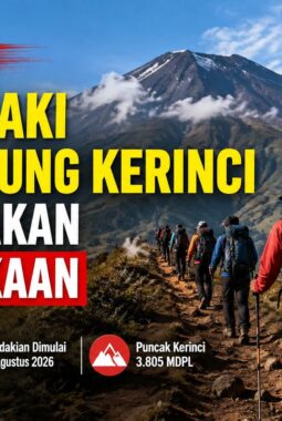 118 Pendaki Mulai Naik Gunung Kerinci, Siap Rayakan HUT ke-81 RI