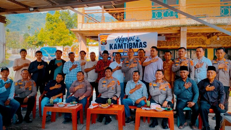Kapolres Kerinci Gelar Ngopi Kamtibmas di Sungai Penuh