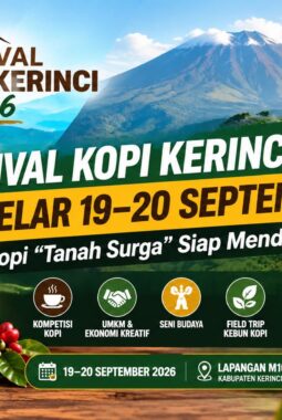 Festival Kopi Kerinci 2026 Digelar 19–20 September, Kopi Tanah Surga Siap Mendunia