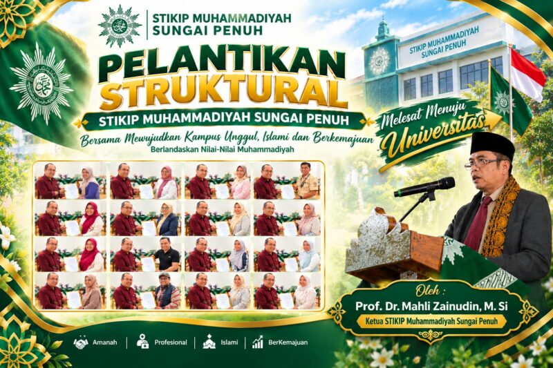 STIKIP Muhamadiyah Gelar Pelantikan Struktural, Target Menuju Universitas 