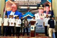 Wako Alfin Teken MoU Program HAM Bersama Menteri HAM RI di Jambi