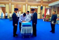 Wawako Azhar Hamzah Lantik Lima Pejabat Eselon II Pemkot Sungai Penuh